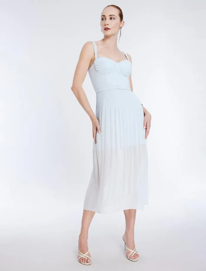 Women Gregoria Midi Dress Ice Blue BCBG Dresses