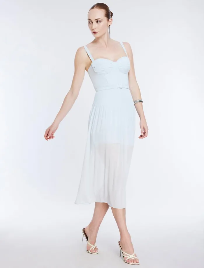 Women Gregoria Midi Dress Ice Blue BCBG Dresses