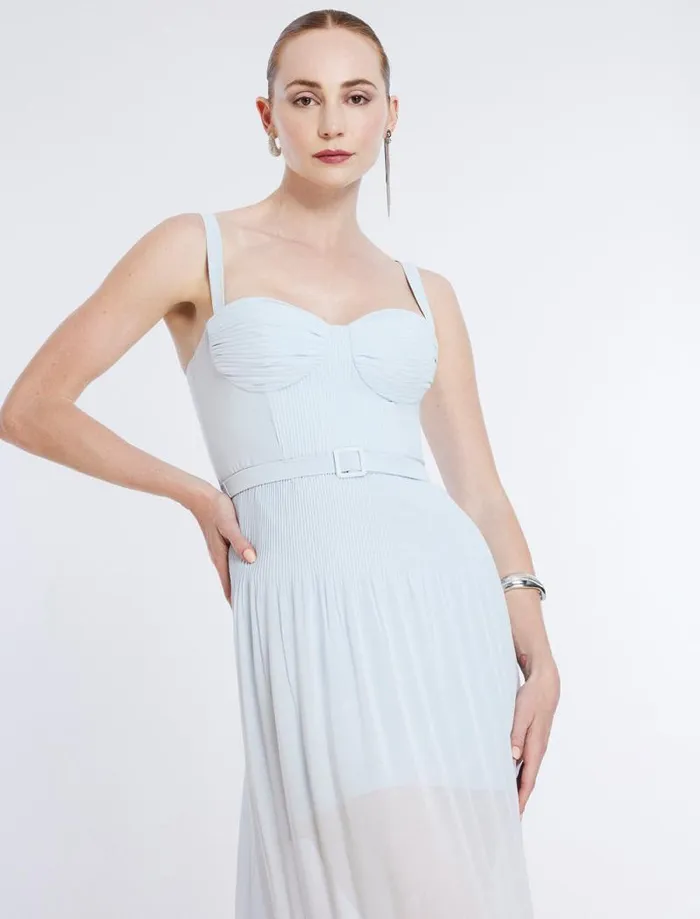 Women Gregoria Midi Dress Ice Blue BCBG Dresses