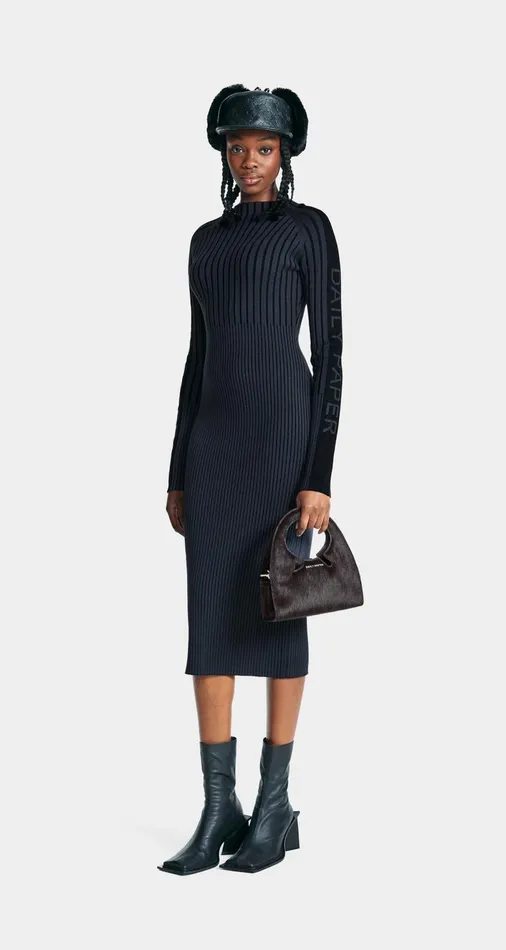 Women Grey Lore Knit Dress Daily Paper Dresses Women Grey Lore Knit Dress Daily Paper Dresses