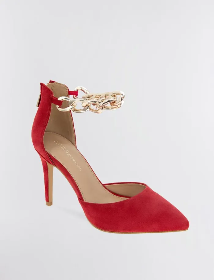 Women Haindi Pump Lipstick Suede BCBG Shoes