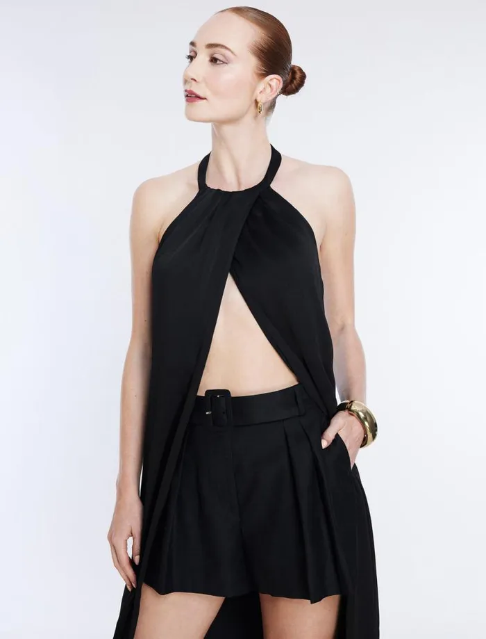 Women Halter Tunic Top Black BCBG Tops Women Halter Tunic Top Black BCBG Tops