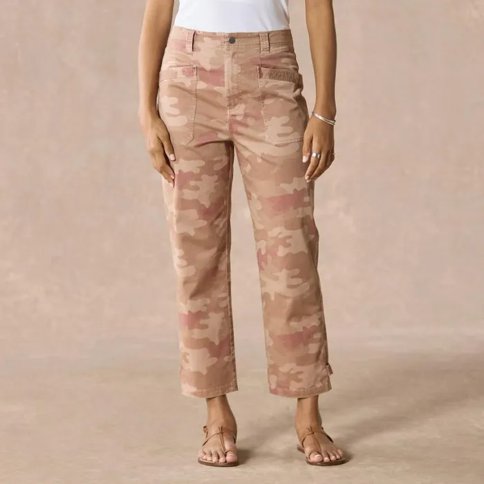 Women Hayes Camo Pants Blush Sundance Catalog Pants and Shorts