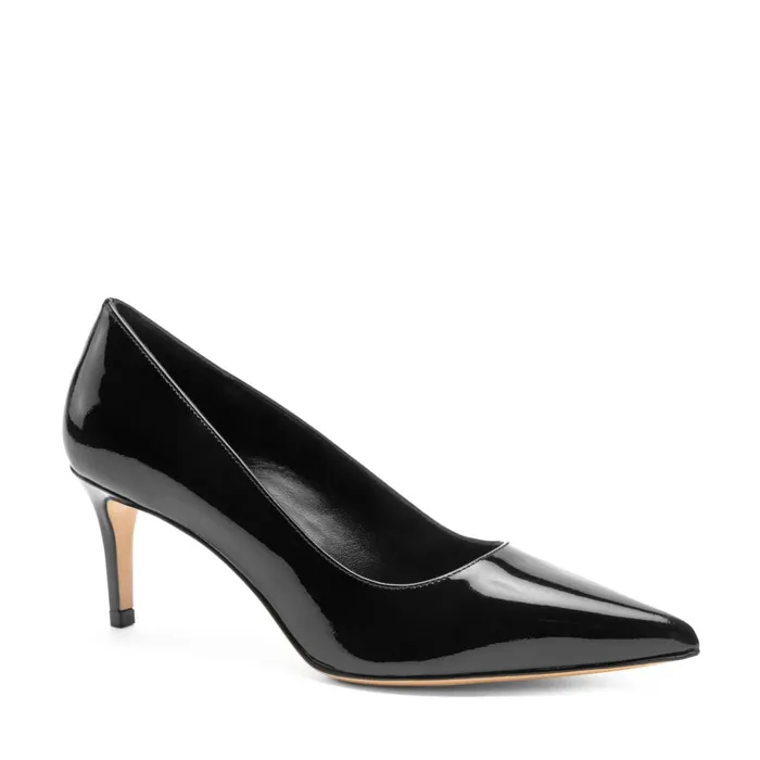 Women Heels Bruno Magli Tara Black Patent Pump
