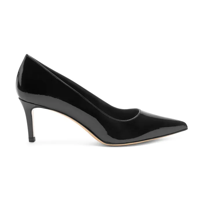Women Heels Bruno Magli Tara Black Patent Pump