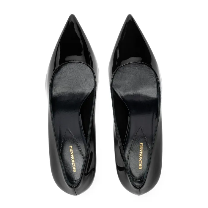 Women Heels Bruno Magli Tara Black Patent Pump