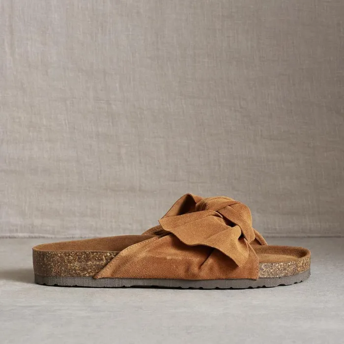Women Hermosa Slides Cognac Sundance Catalog Sandals