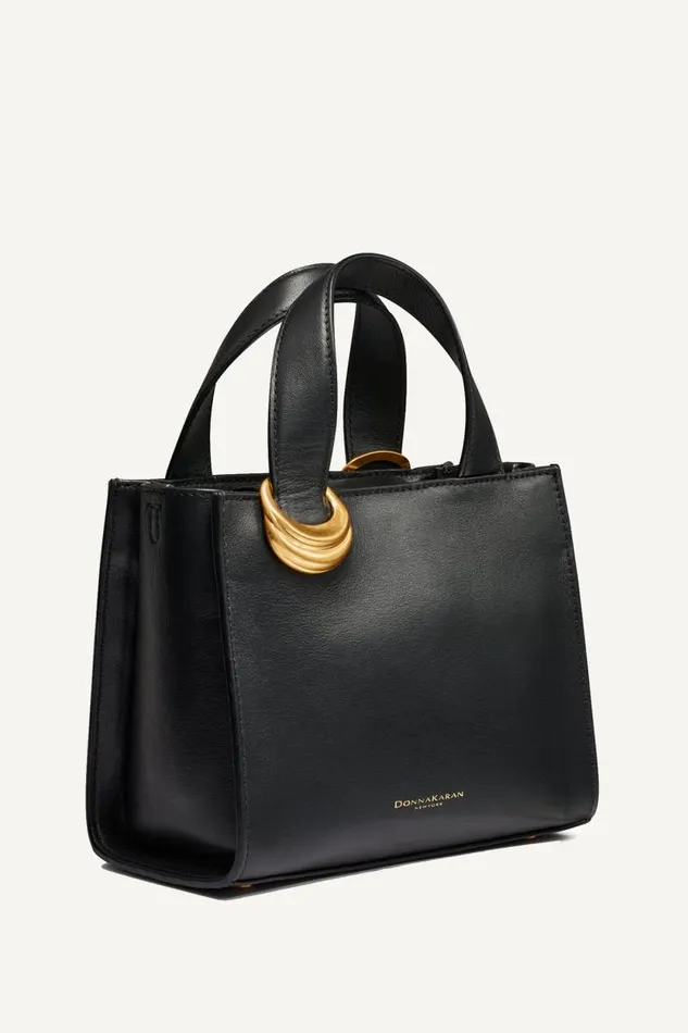 Women HEWLETT CROSSBODY Blackgold Donna Karan New York Crossbodies And Satchels