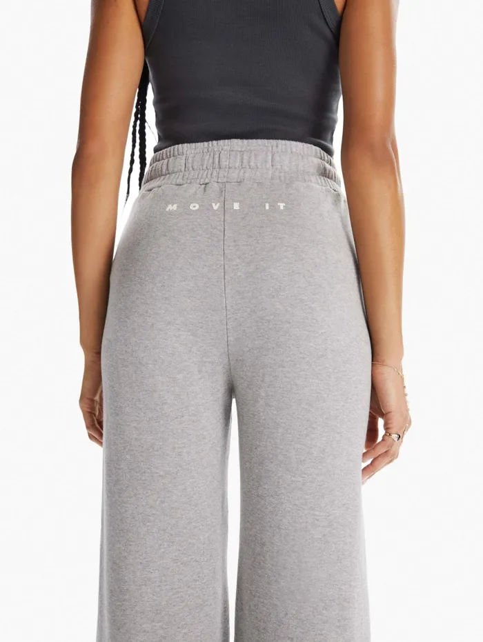 Women High Rise Mother Denim The Knock Out Roller Hover Open Grey