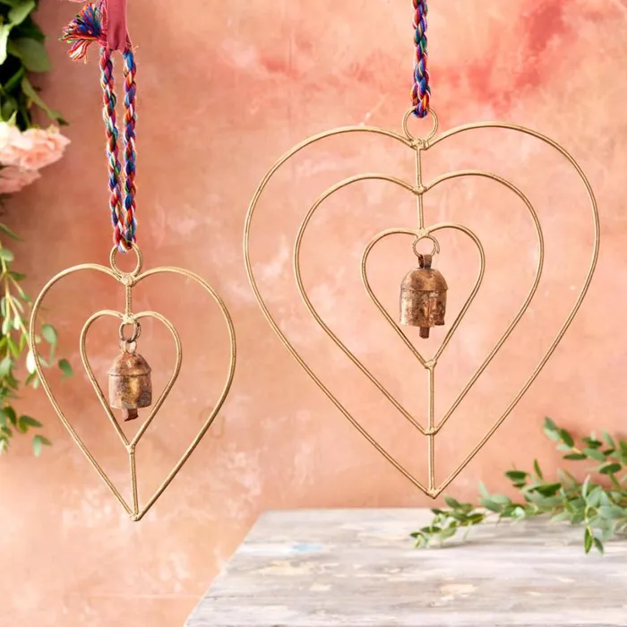 Women How Sweet The Sound Heart Chimes Sundance Catalog Decor