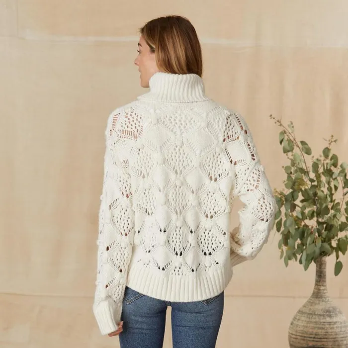 Women Ice Kissed Turtleneck Ivory Sundance Catalog Sweaters Women Ice Kissed Turtleneck Ivory Sundance Catalog Sweaters