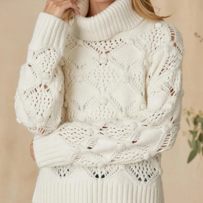 Women Ice Kissed Turtleneck Ivory Sundance Catalog Sweaters Women Ice Kissed Turtleneck Ivory Sundance Catalog Sweaters