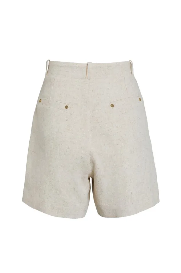 Women In Stock Tailoring Holland Cooper Belgravia Tailored Short Natural Linen
