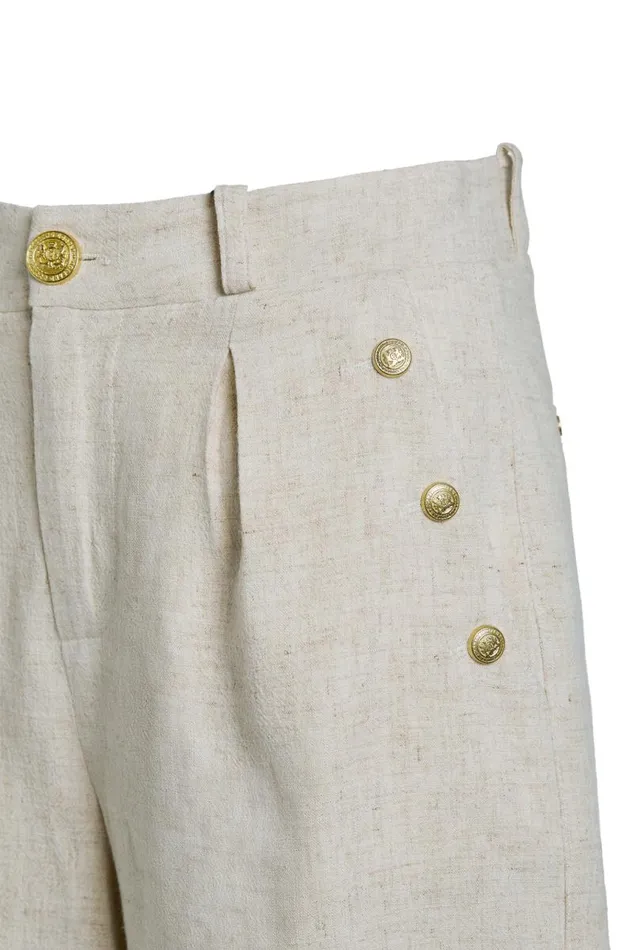 Women In Stock Tailoring Holland Cooper Belgravia Tailored Short Natural Linen