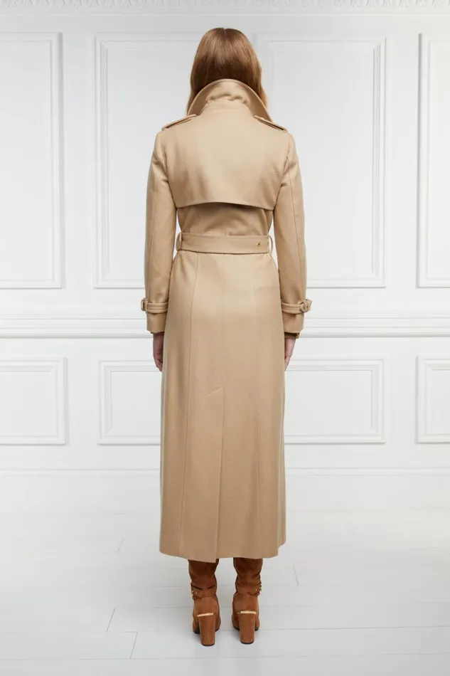 Women In Stock Tailoring Holland Cooper Full Length Marlborough Trench Coat Camel