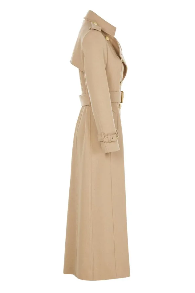 Women In Stock Tailoring Holland Cooper Full Length Marlborough Trench Coat Camel