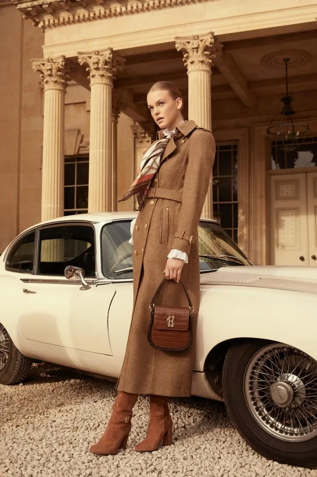 Women In Stock Tailoring Holland Cooper Full Length Marlborough Trench Coat Tawny