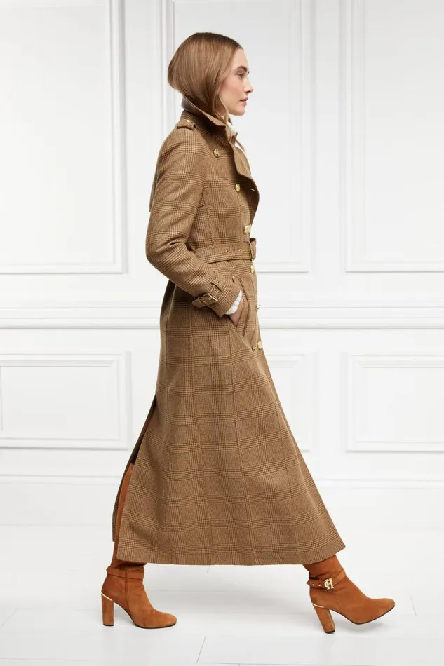 Women In Stock Tailoring Holland Cooper Full Length Marlborough Trench Coat Tawny