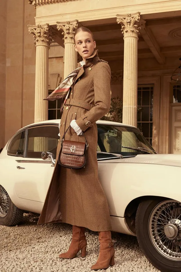 Women In Stock Tailoring Holland Cooper Full Length Marlborough Trench Coat Tawny