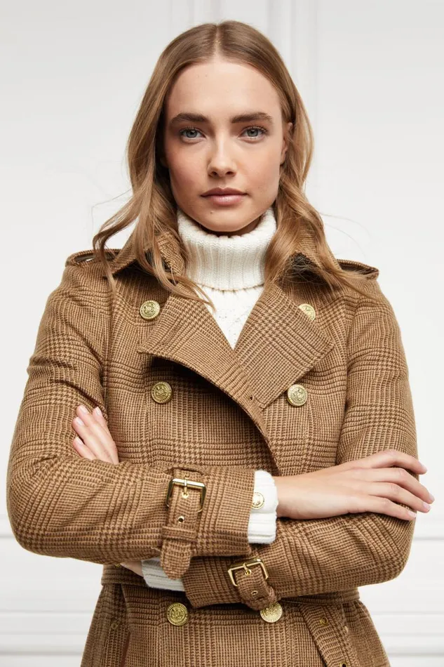 Women In Stock Tailoring Holland Cooper Full Length Marlborough Trench Coat Tawny