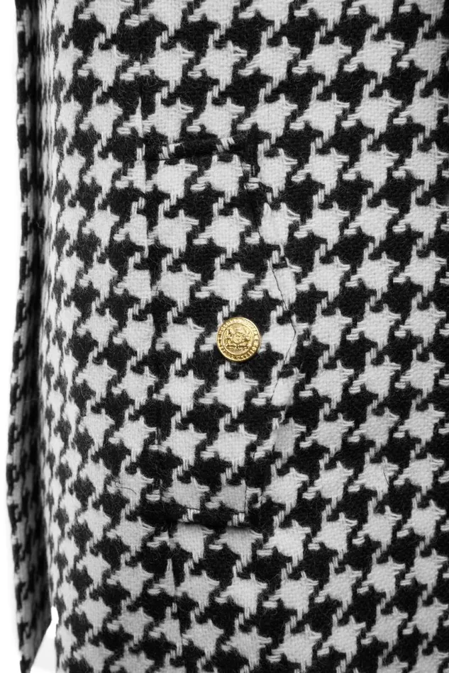 Women In Stock Tailoring Holland Cooper Highbury Cape Coat Large Scale Houndstooth