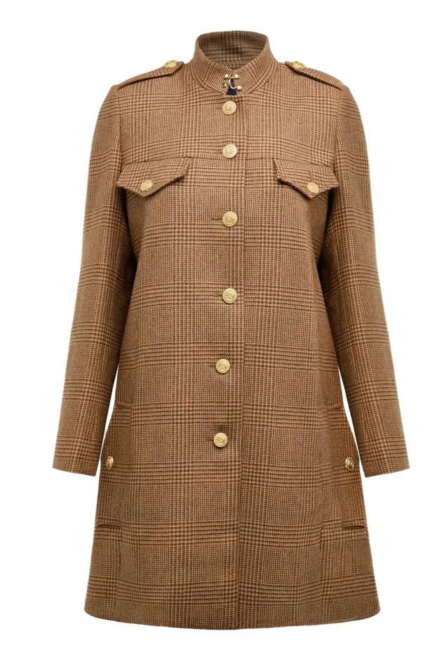 Women In Stock Tailoring Holland Cooper Highbury Cape Coat Tawny