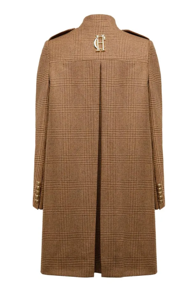 Women In Stock Tailoring Holland Cooper Highbury Cape Coat Tawny