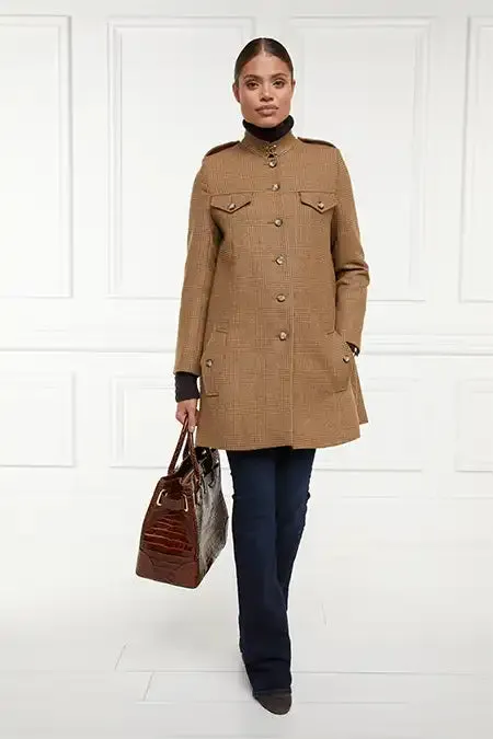 Women In Stock Tailoring Holland Cooper Highbury Cape Coat Tawny