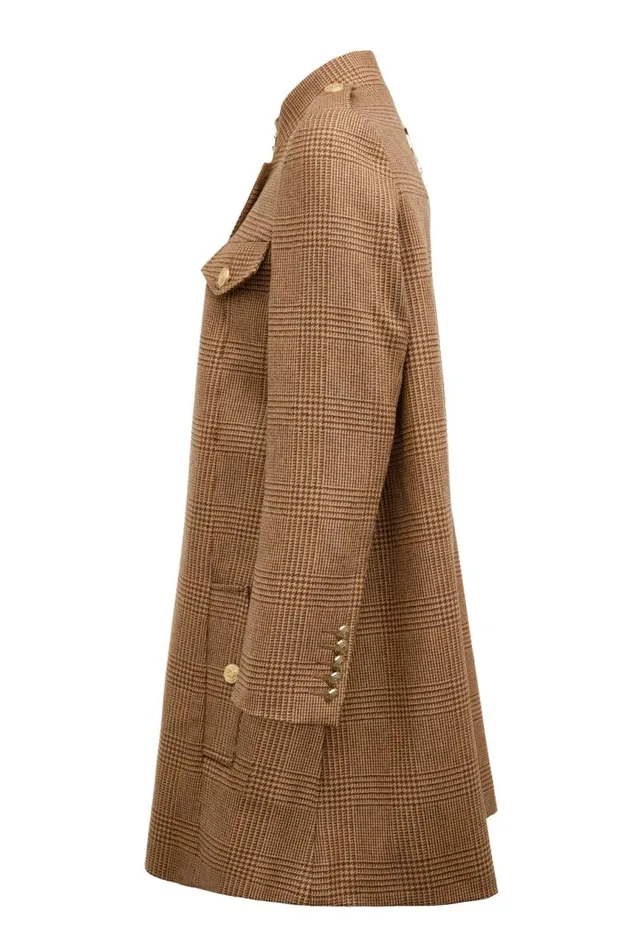 Women In Stock Tailoring Holland Cooper Highbury Cape Coat Tawny