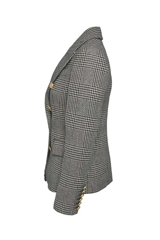 Women In Stock Tailoring Holland Cooper Knightsbridge Blazer Prince Of Wales Mono