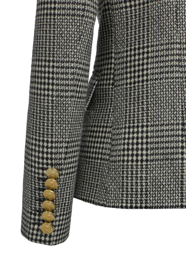 Women In Stock Tailoring Holland Cooper Knightsbridge Blazer Prince Of Wales Mono