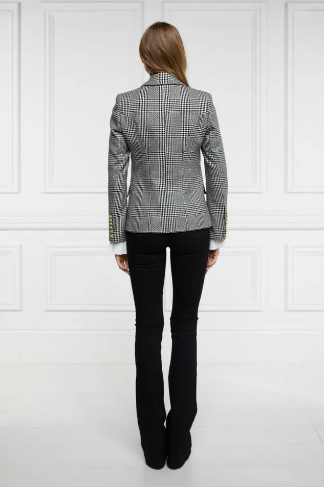 Women In Stock Tailoring Holland Cooper Knightsbridge Blazer Prince Of Wales Mono