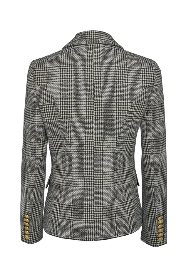 Women In Stock Tailoring Holland Cooper Knightsbridge Blazer Prince Of Wales Mono
