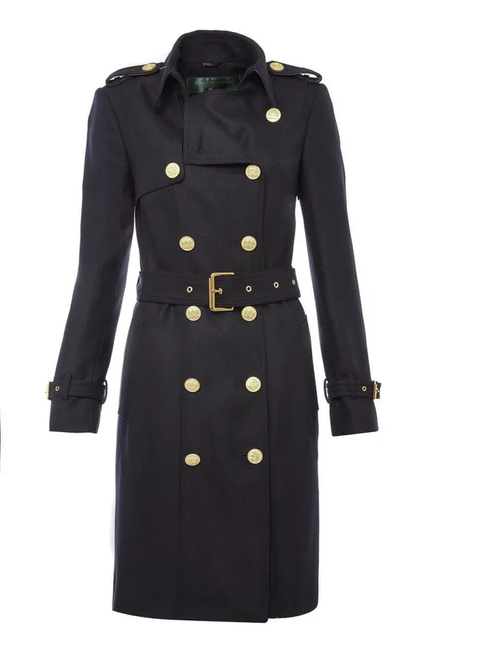 Women In Stock Tailoring Holland Cooper Marlborough Trench Coat Soft Navy