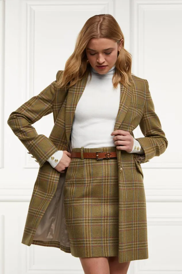 Women In Stock Tailoring Holland Cooper Regency Skirt Avebury Green Check Women In Stock Tailoring Holland Cooper Regency Skirt Avebury Green Check