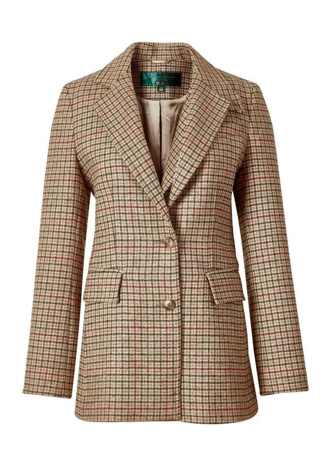 Women In Stock Tailoring Holland Cooper Single Breasted Blazer Charlton Tweed