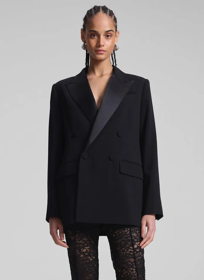 Women Jackets and Coats ALC Calla Oversized Tailored Tux Jacket Blackblack