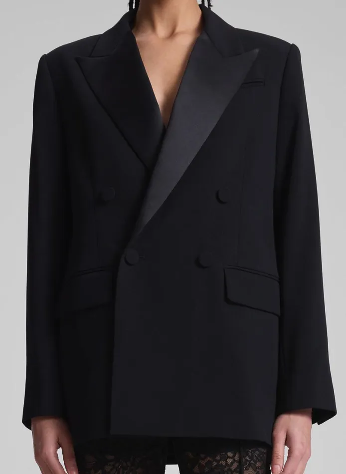 Women Jackets and Coats ALC Calla Oversized Tailored Tux Jacket Blackblack