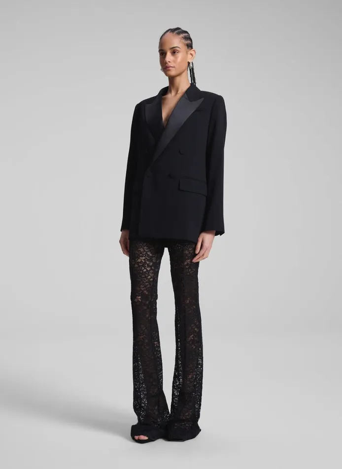 Women Jackets and Coats ALC Calla Oversized Tailored Tux Jacket Blackblack