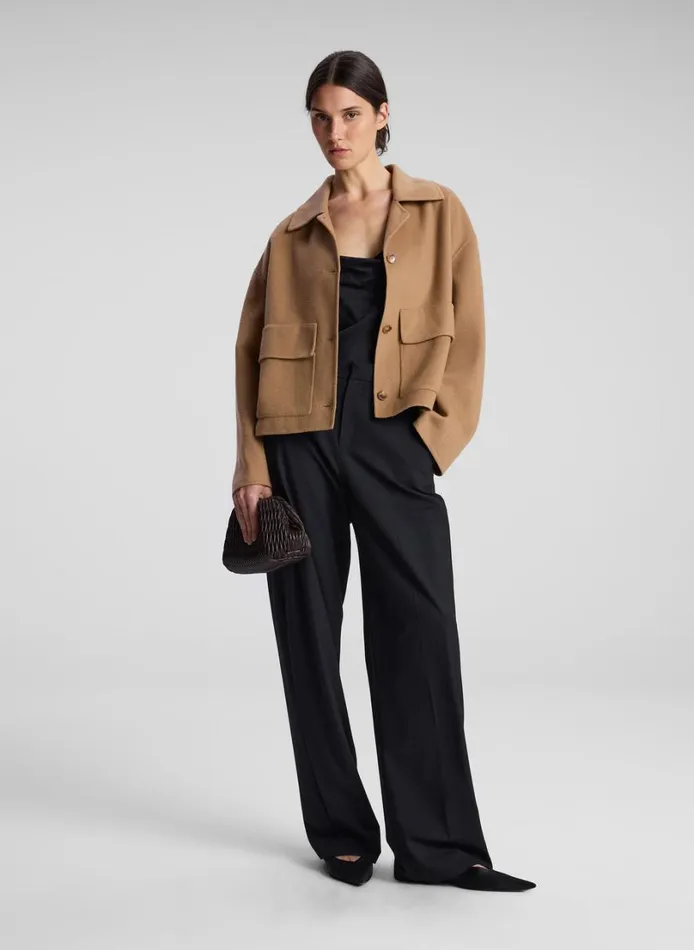 Women Jackets and Coats ALC Winston Wool Cashmere Jacket Camel