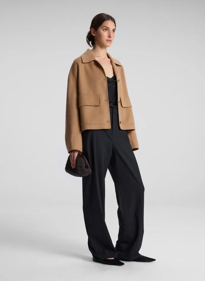 Women Jackets and Coats ALC Winston Wool Cashmere Jacket Camel