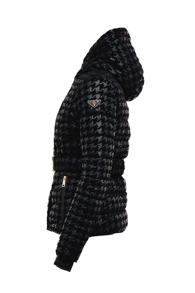 Women Jackets Holland Cooper Vermont Puffer Jacket Mono Houndstooth Women Jackets Holland Cooper Vermont Puffer Jacket Mono Houndstooth