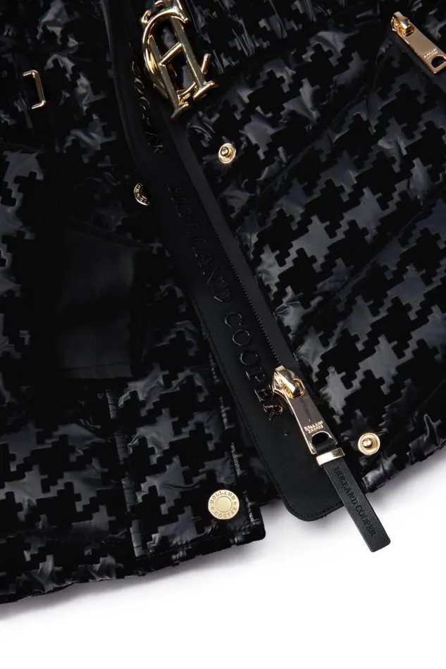 Women Jackets Holland Cooper Vermont Puffer Jacket Mono Houndstooth Women Jackets Holland Cooper Vermont Puffer Jacket Mono Houndstooth