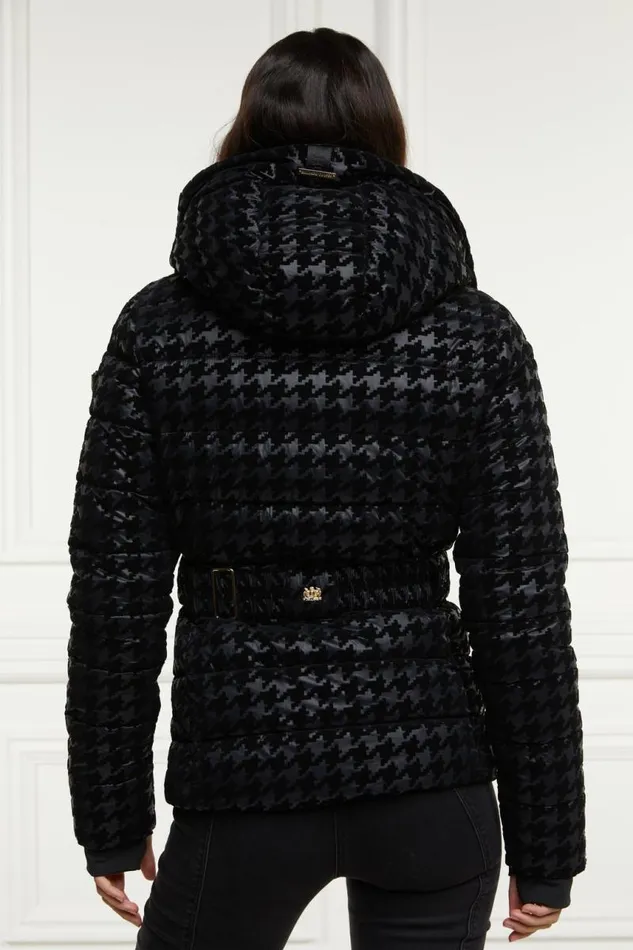 Women Jackets Holland Cooper Vermont Puffer Jacket Mono Houndstooth Women Jackets Holland Cooper Vermont Puffer Jacket Mono Houndstooth
