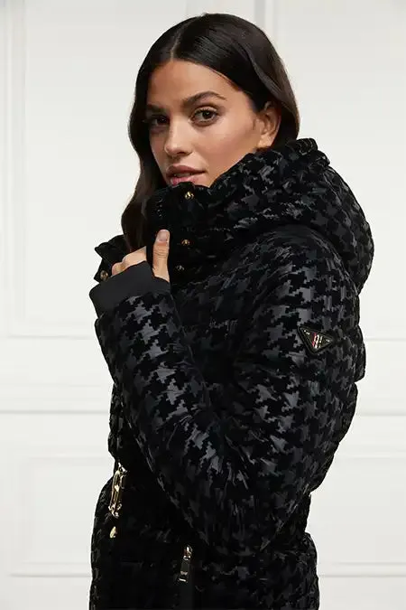 Women Jackets Holland Cooper Vermont Puffer Jacket Mono Houndstooth Women Jackets Holland Cooper Vermont Puffer Jacket Mono Houndstooth