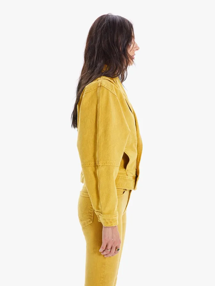 Women Jackets Mother Denim The Big Time Jacket Dark Yellow