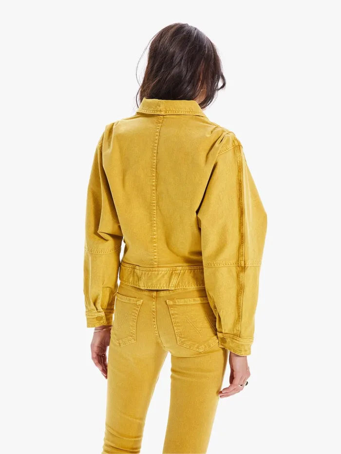 Women Jackets Mother Denim The Big Time Jacket Dark Yellow
