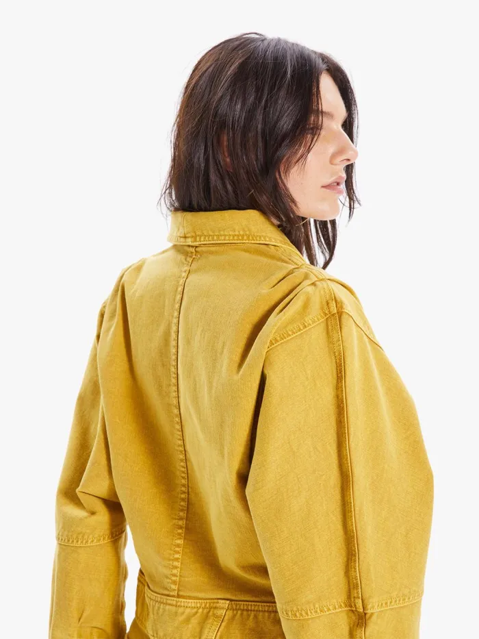 Women Jackets Mother Denim The Big Time Jacket Dark Yellow