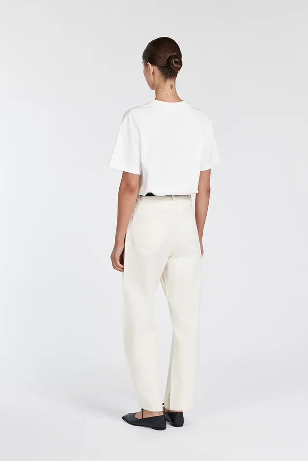 Women Jeans DISSH CALEB CREAM BARREL LEG JEAN