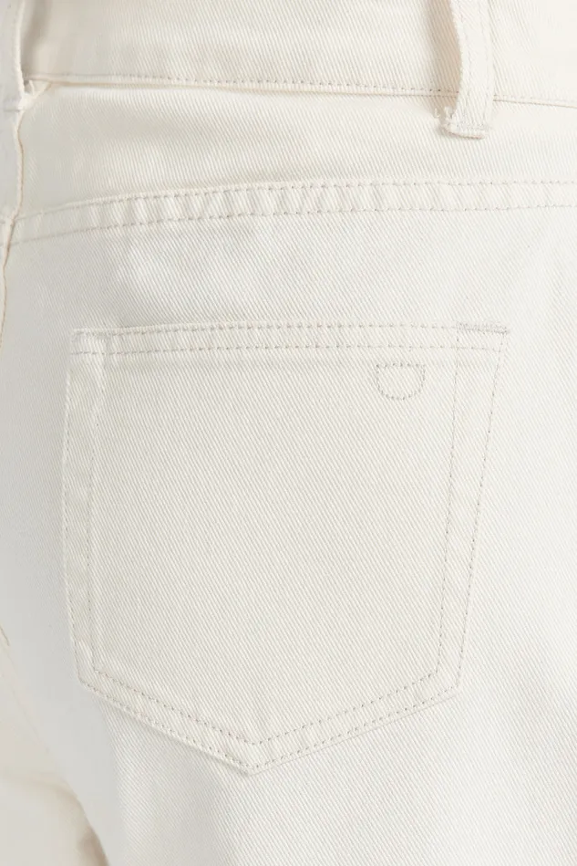 Women Jeans DISSH CALEB CREAM BARREL LEG JEAN